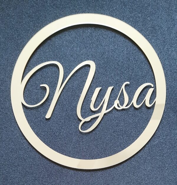 Acrylic Name Hanging 5"x5"