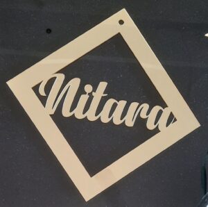 Acrylic Name Hanging 5"x5"