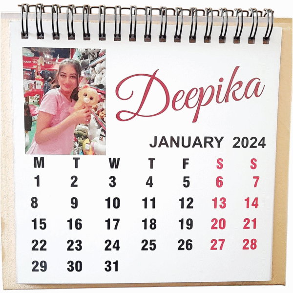 Table Calendar cum Photo Album