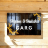 Wooden Nameplate with Acrylic Letters