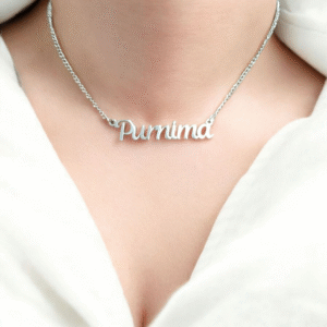 Bracelet / Necklace with a name cut-out