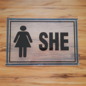 Acrylic Nameplate 15"x10"