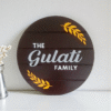 Wooden Nameplate - Round 12"Diameter