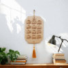 Polished Wooden Engraved Calendar