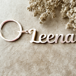 Name Cut-out Keychain