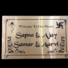 Metal Nameplates (Metallic Silver / Metallic Gold) 11"x7"