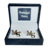 Cufflink with Name Cut-out