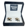 Cufflink with Name Cut-out