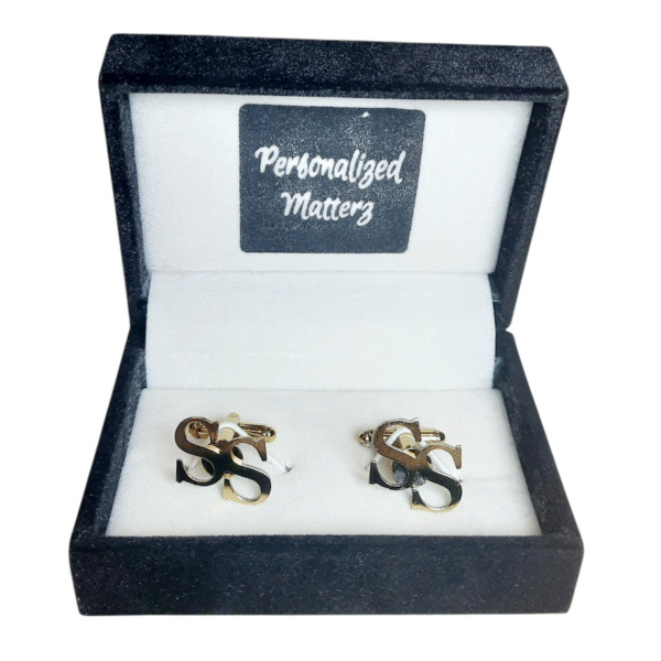 Cufflink with Name Cut-out