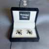 Cufflink with Name Cut-out