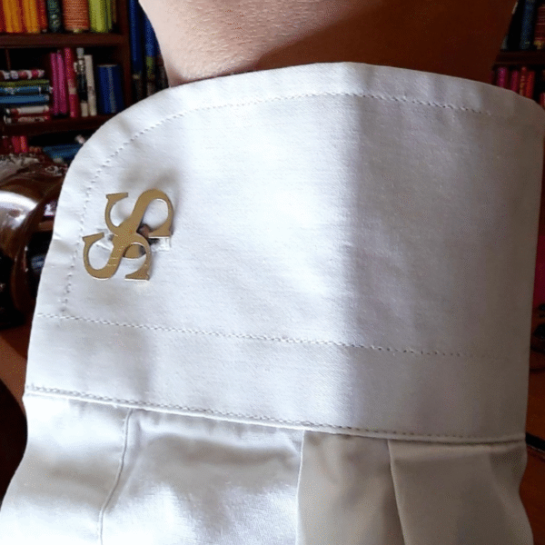 Cufflink with Name Cut-out