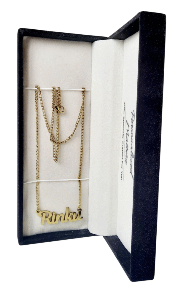 Bracelet / Necklace with a Name Cut-Out (Electroplated)