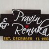 Wooden Nameplate - Step Design 15"x5"