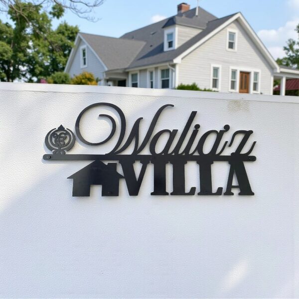 Name Cut-Out Metal Nameplate