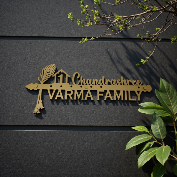 Name Cut-Out Metal Nameplate