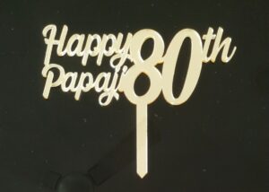80th Birthday Cake Topper