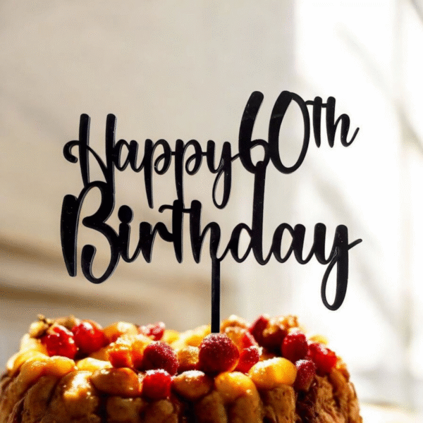 60th Birthday Cake Topper