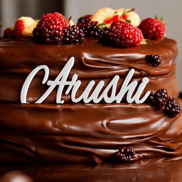 Name Cut-out Cake Toppers