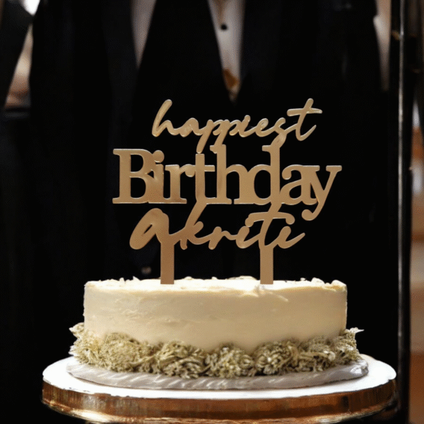 Name Cut-out Cake Toppers