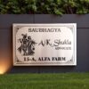 Silver Steel Nameplate 12" x 18"