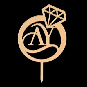 Engagement Cake Topper