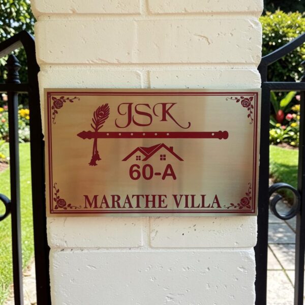 Golden Steel Nameplate