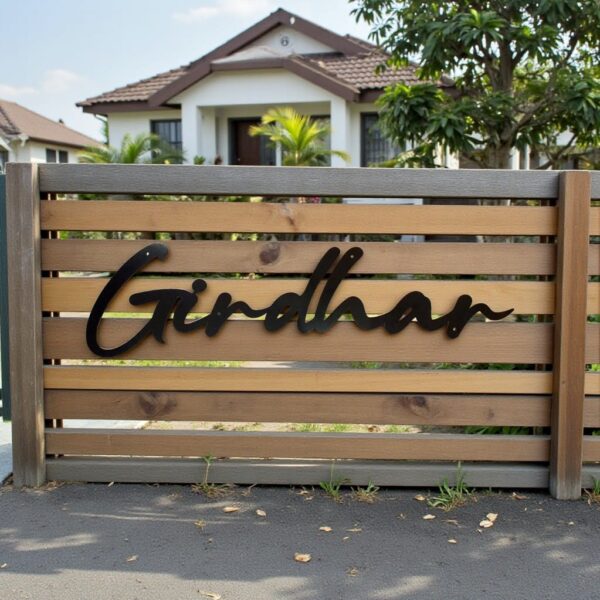 Name Cut-out Metal Nameplate 48"x13"