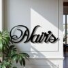 Name Cut-out Metal Nameplate 48"x13"