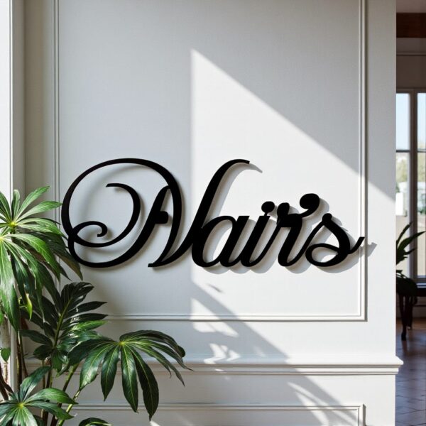 Name Cut-out Metal Nameplate 48"x13"