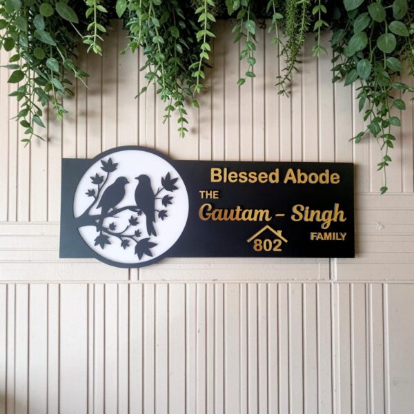 Acrylic Nameplate with LED light